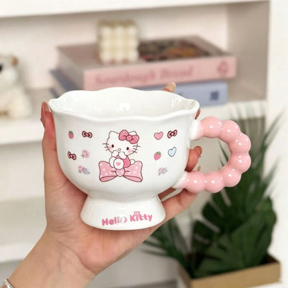 Popular cup gift box cute girl's heart ceramic mug girl's birthday gift good-looking gift water cup