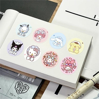 500pcs Bestseller Cute Sanrio Roll Stickers, Kids Reward Stickers, Cartoon Accessories for Journal Decoration & DIY Crafts